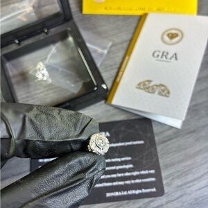 Moissanite Stud Earrings – 925 Sterling Silver